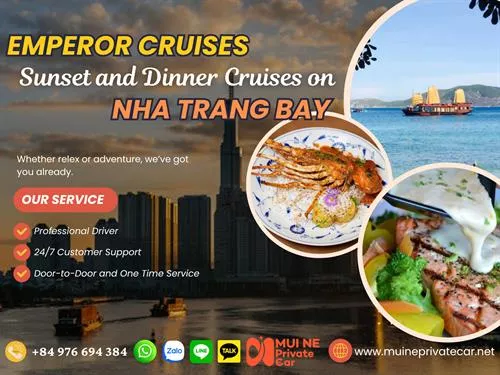 Emperor Cruises Sunset and Dinner Cruise on Nha Trang Bay