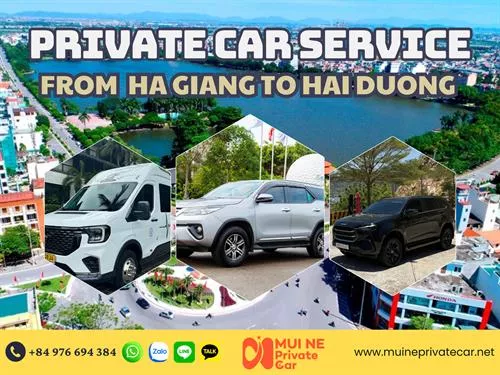 Ha Giang to Hai Duong by Private Car Transfer