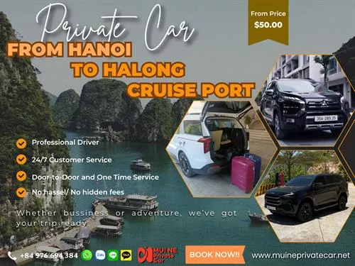 Hanoi to Halong International Cruise Port Private Car