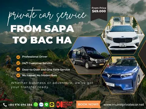 Private Car From Sapa to Bac Ha Market