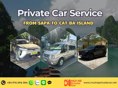 Sapa to Cat Ba Island Private Car