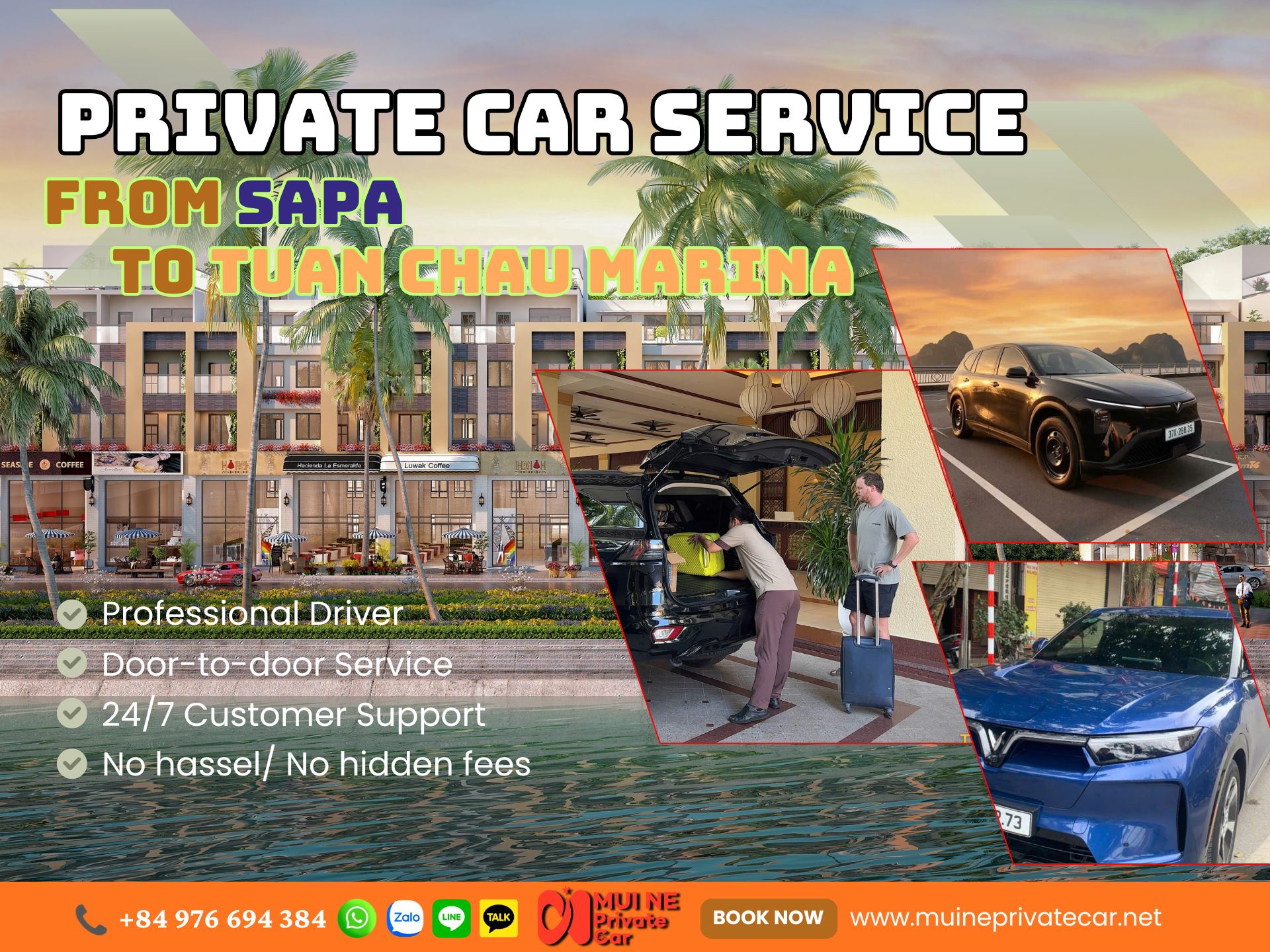 Sapa to Tuan Chau Marina Private Car Transfer - Mui Ne Private Car