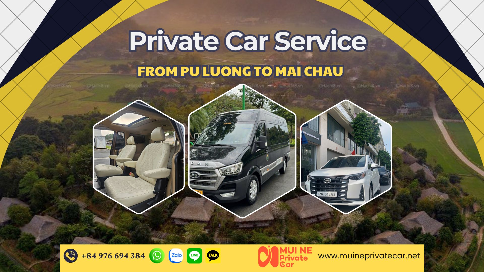Pu Luong to Mai Chau Private Car Transfer - Mui Ne Private Car