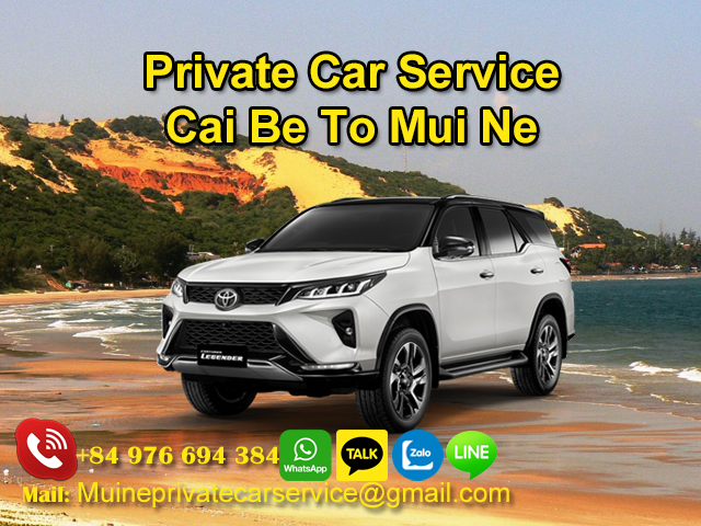 Private car Cai Be to Mui Ne