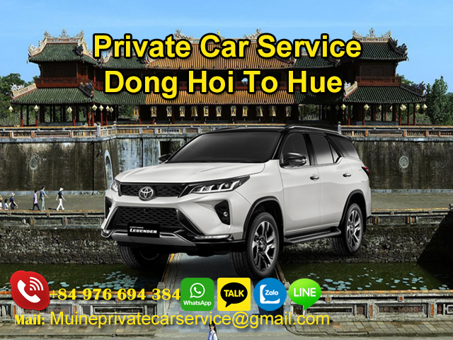 Private car Dong Hoi to Hue