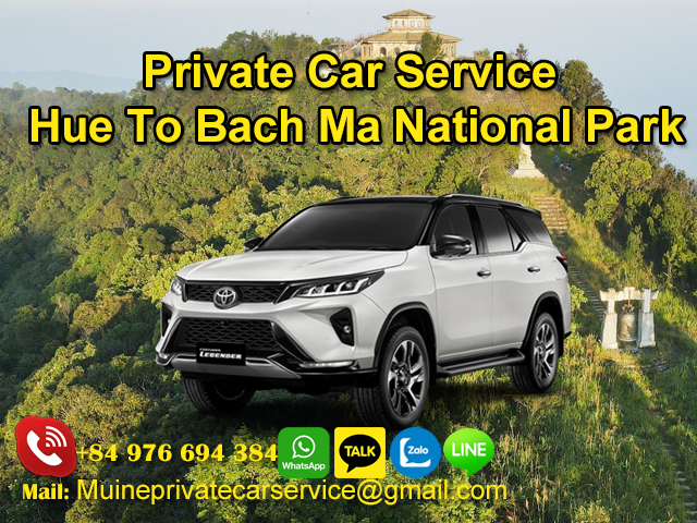 Private car Hue to Bach Ma National Park
