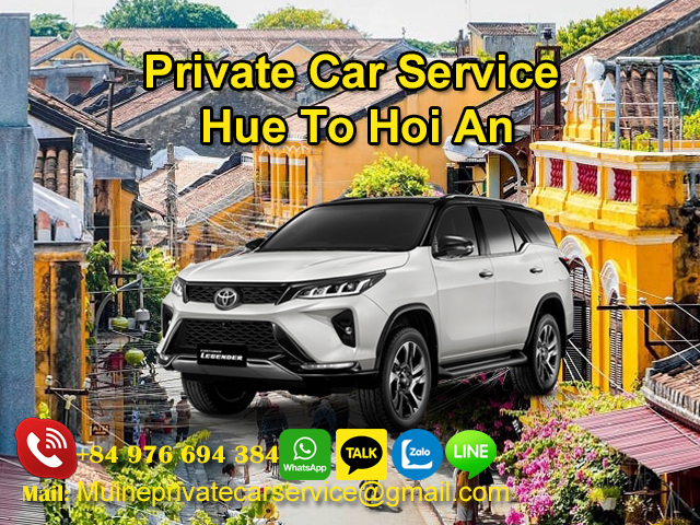 Private car Hue to Hoi An
