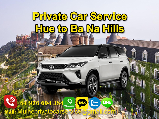Private car Hue to Ba Na Hills