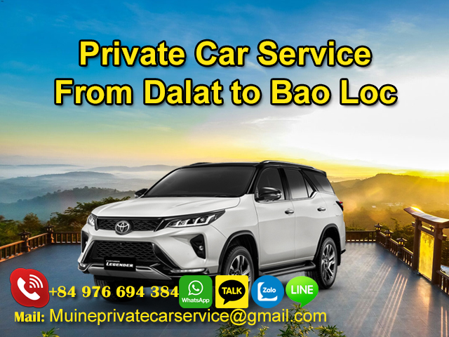 Private car Da Lat to Bao Loc