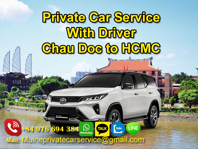Private car Chau Doc to Ho Chi Minh City via CT01 expressway