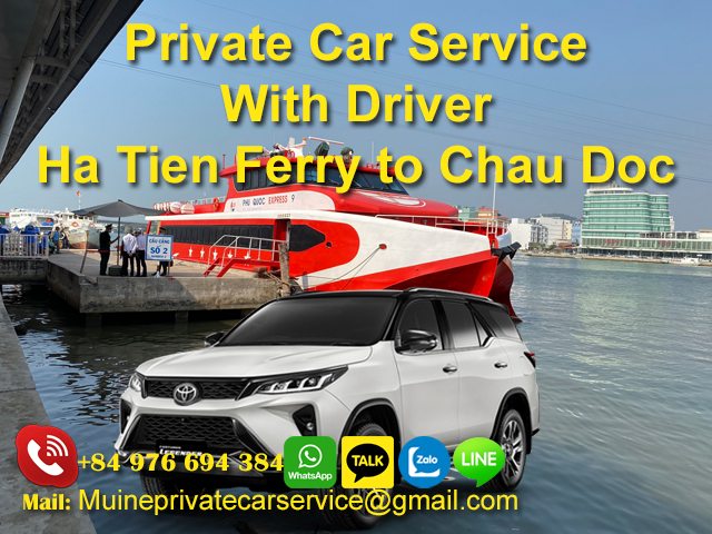 Private car Ha Tien to Chau Doc via QLN1