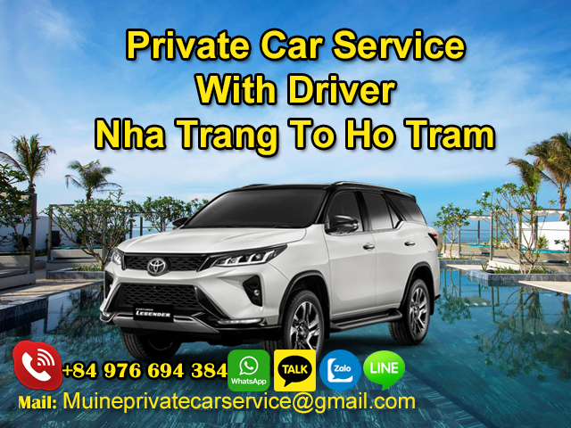 Private car from Nha Trang to Ho Tram