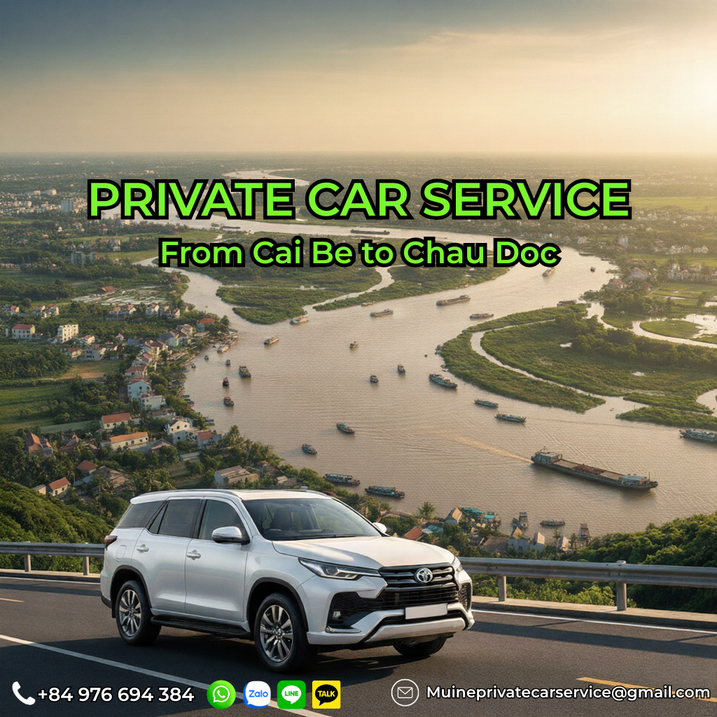 Private car Cai Be to Chau Doc