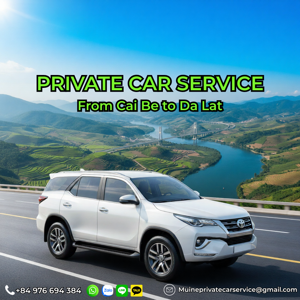 Private car Cai Be to Da Lat via CT01 expressway