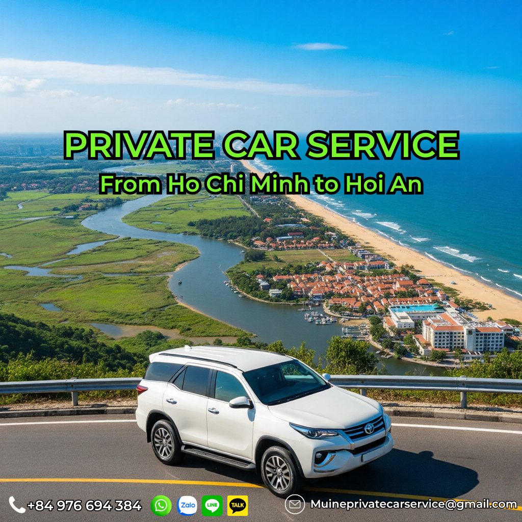 Private car Ho Chi Minh to Hoi An