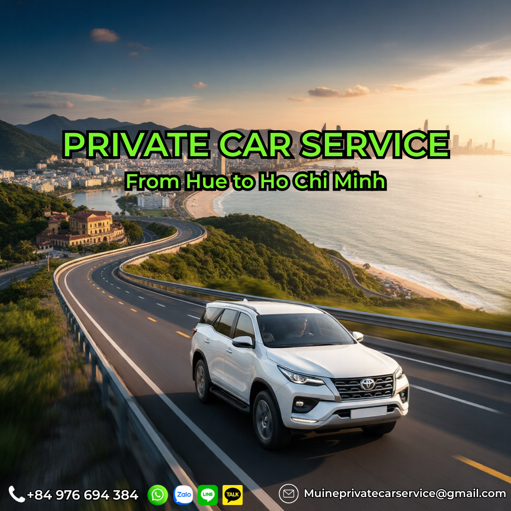 Private car Hue to Ho Chi Minh