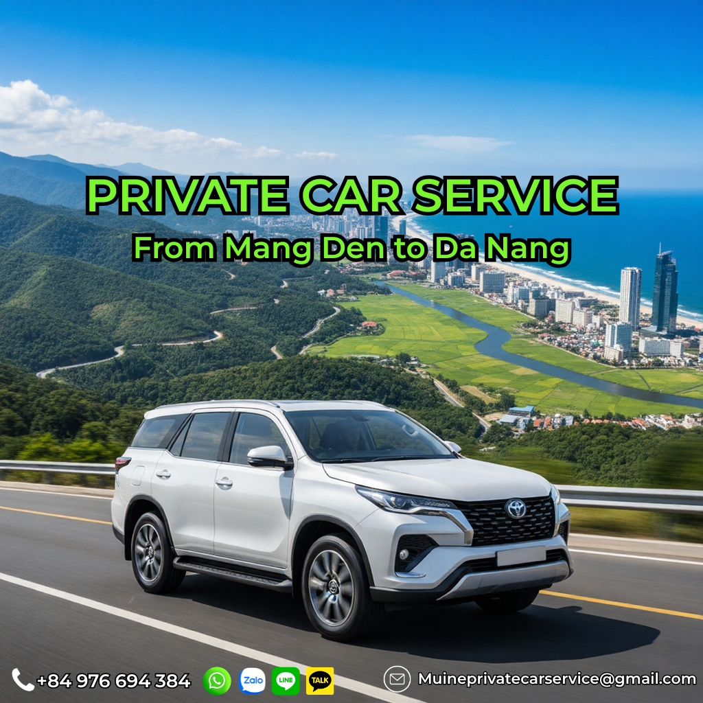 Private car Mang Den to Da Nang