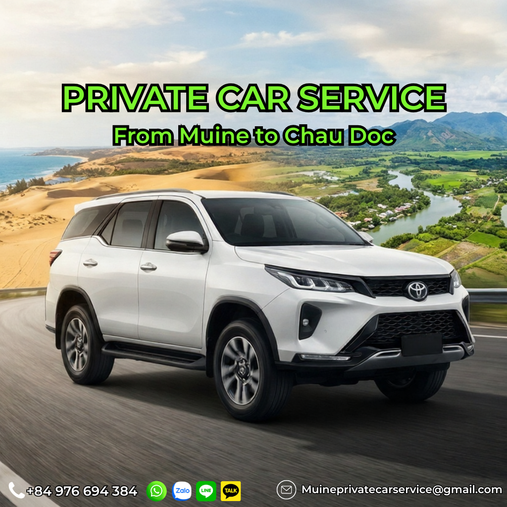 Private car Mui Ne to Chau Doc