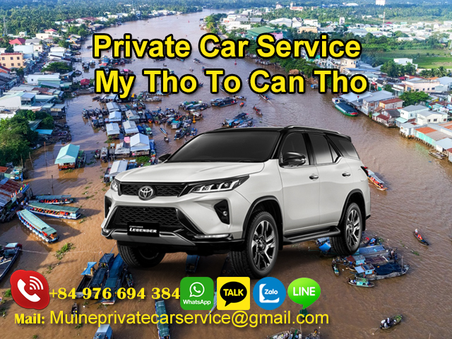 Private car My Tho to Can Tho via Trung Luong My Thuan Expressway CT01