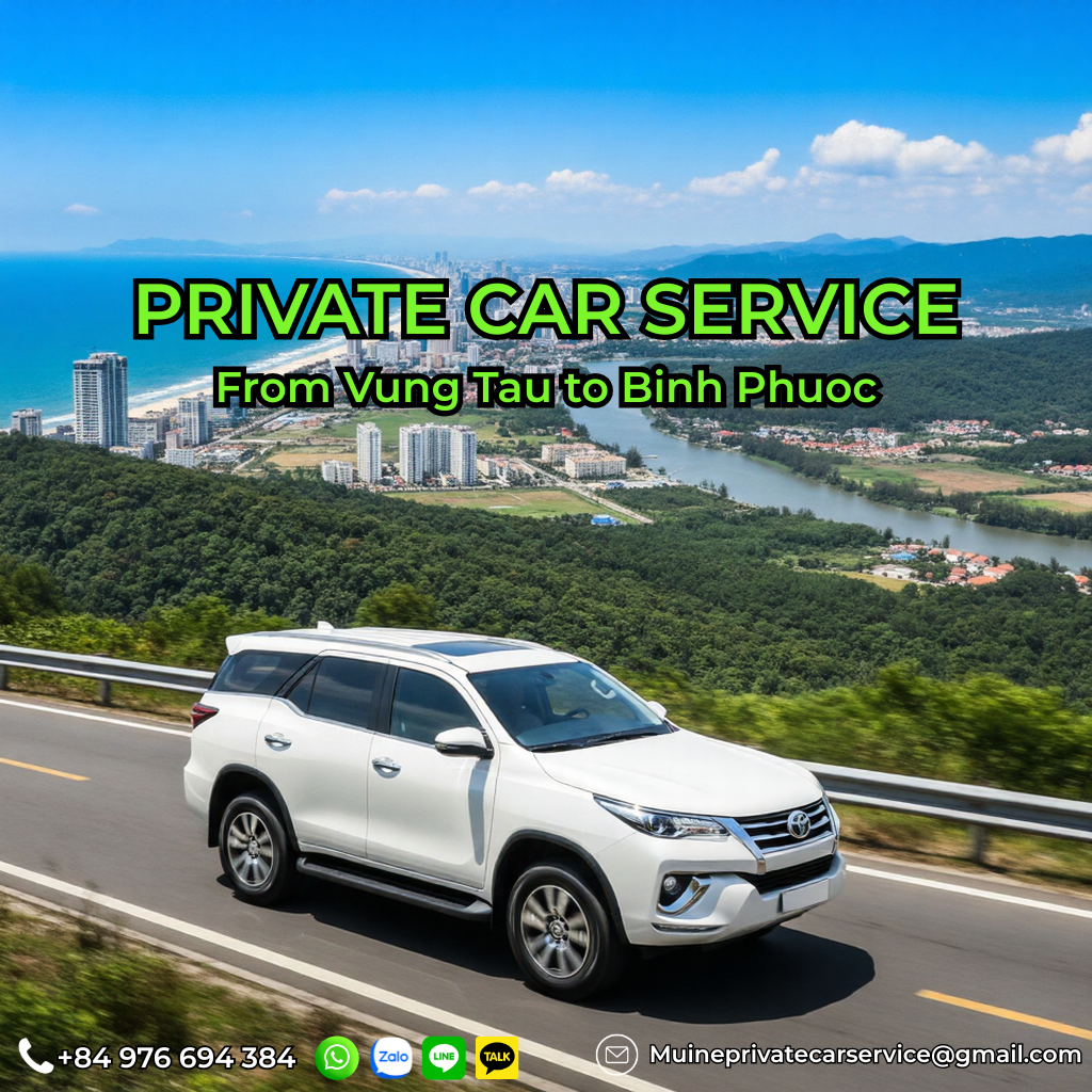 Private car Vung Tau to Binh Phuoc
