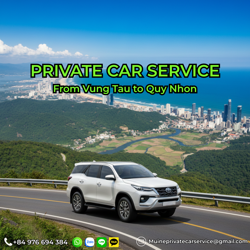 Private car Vung Tau to Quy Nhon