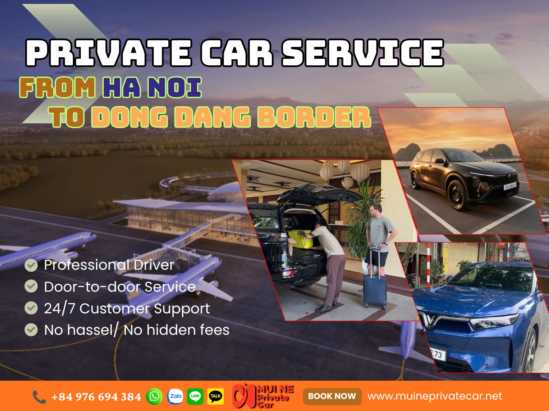 Ha Noi to Dong Dang Border Private Car Transfer - Mui Ne Private Car