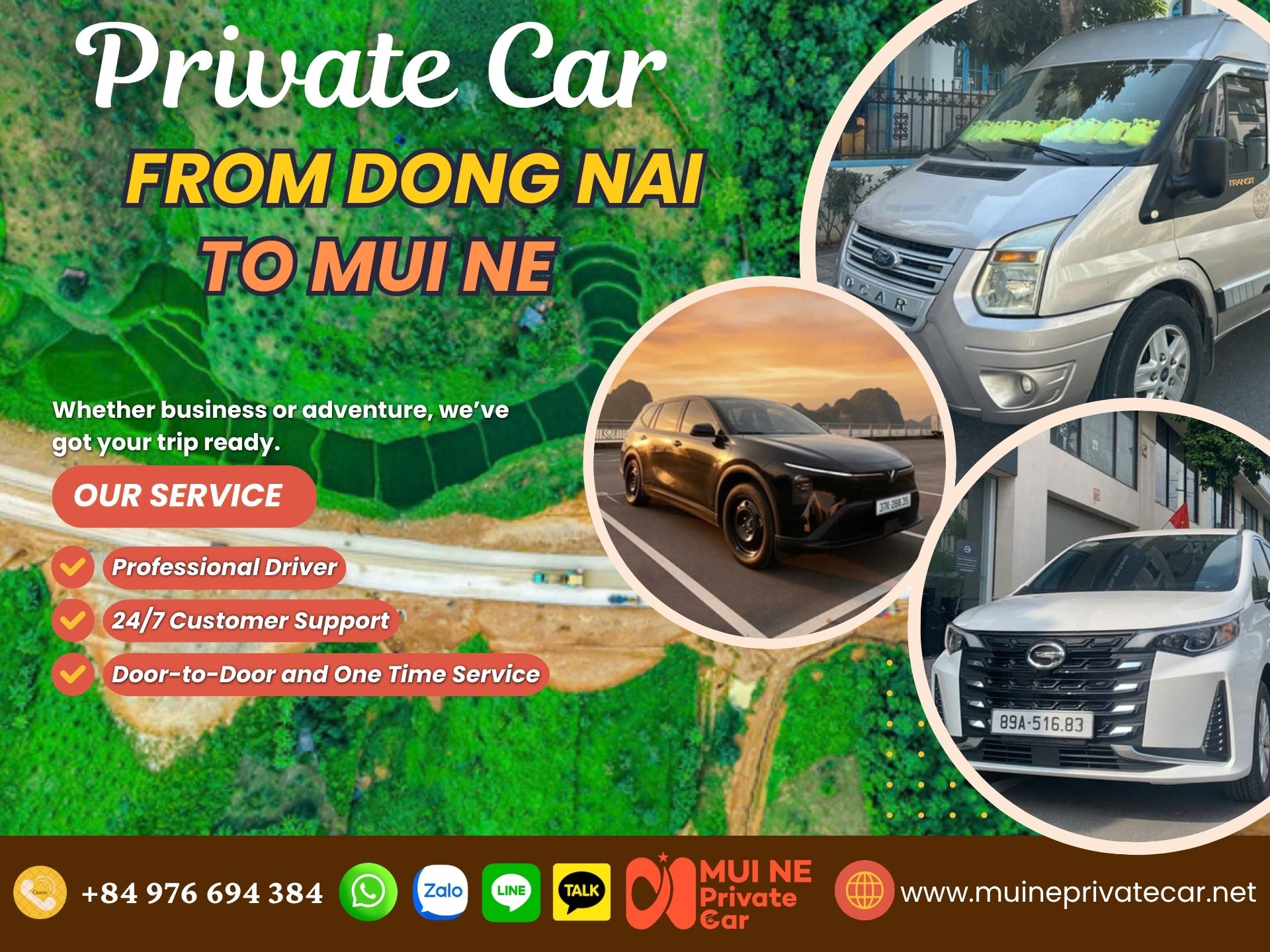 Dong Nai to Mui Ne Private Car Transfer - Mui Ne Private Car
