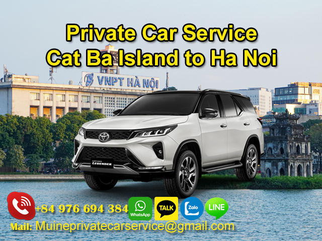 Private-Car-From-Cat-Ba-Island-To-Ha-Noi