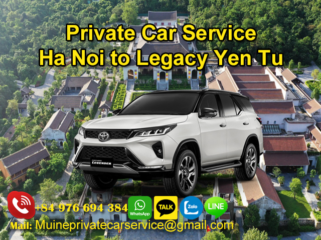 Private-Car-From-Ha-Noi-To-Legacy-Yen-Tu