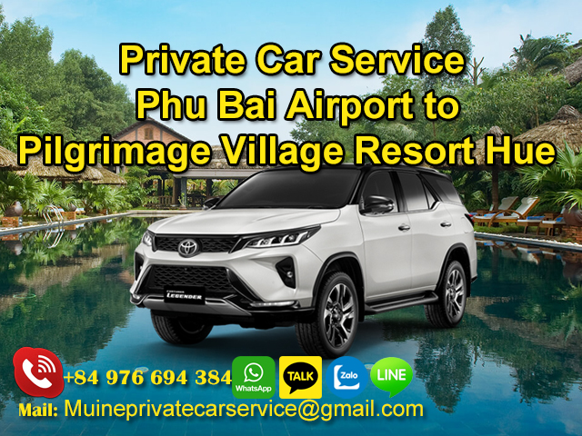 Private-Car-From-Phu-Bai-Airport-To-Pilgrimage-Village-Resort-Hue