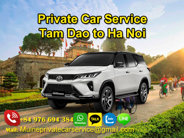Private-Car-From-Tam-Dao-To-Ha-Noi