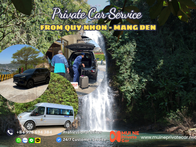 Private car Quy Nhon to Mang Den