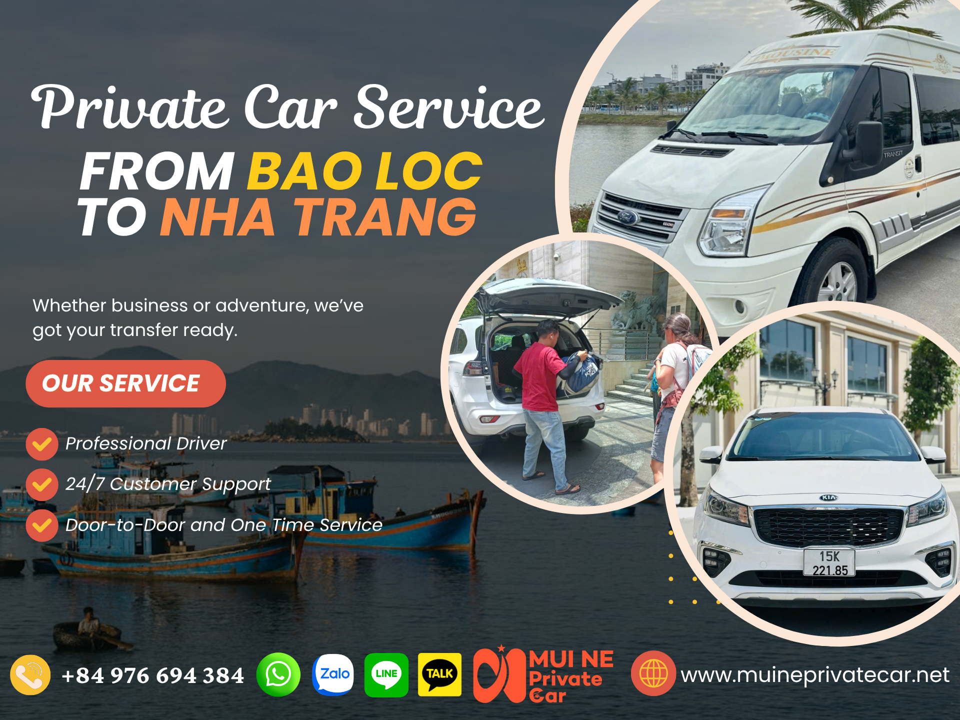Bao Loc to Nha Trang Private Car Transfer - Mui Ne Private Car