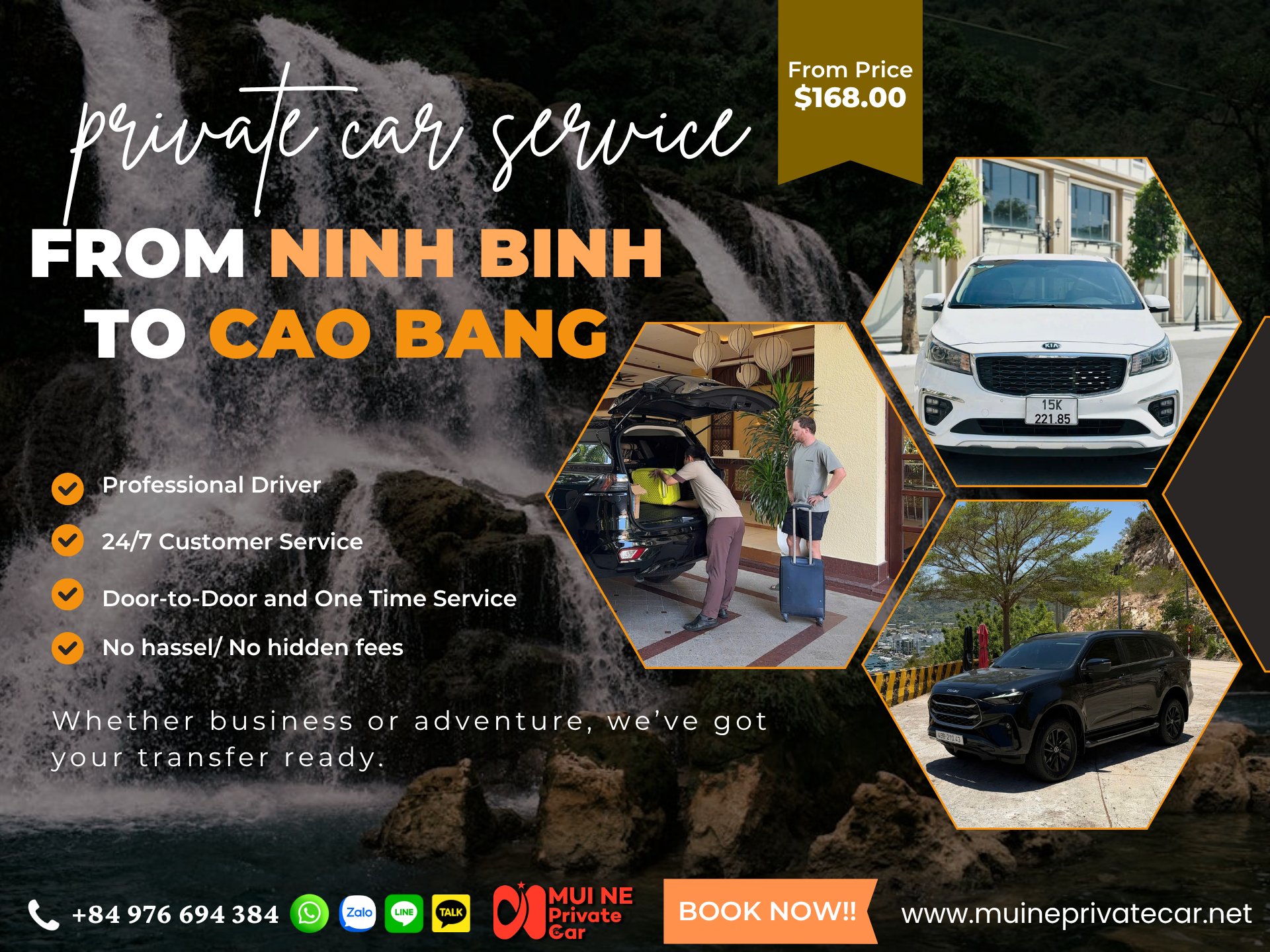 Ninh Binh to Cao Bang Private Car Transfer – Mui Ne Private Car