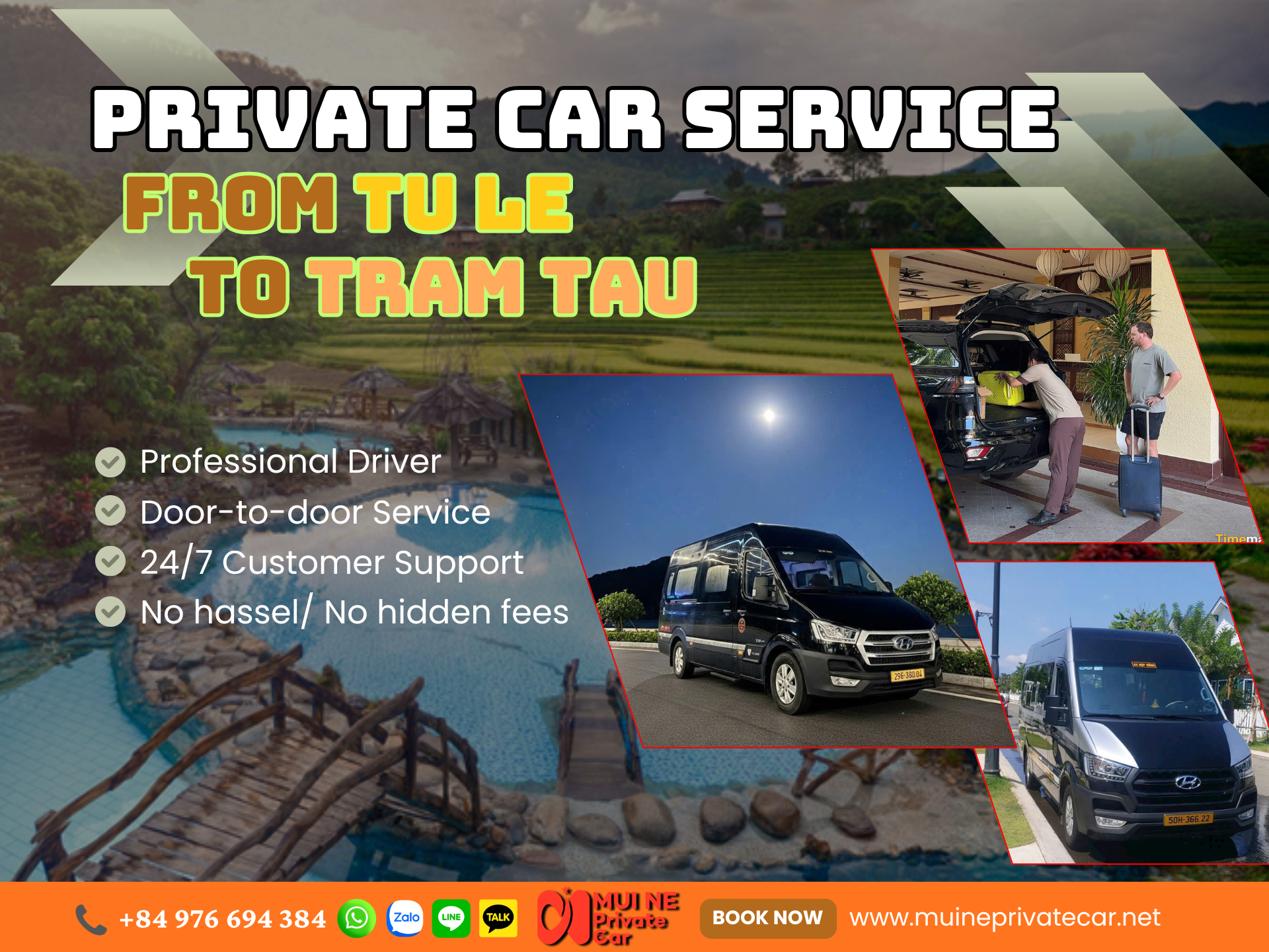 Tu Le to Tram Tau Private Car Transfer – Mui Ne Private Car
